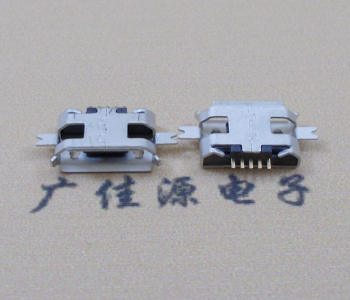 三角镇MICRO USB 5P接口 沉板1.2贴片 卷边母座