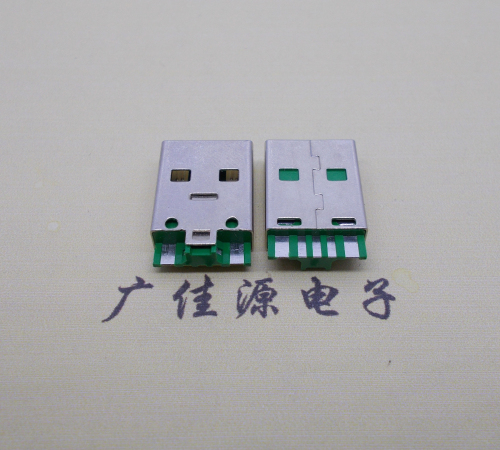 三角镇usb5a公头.5p焊线带ic.大电流oppo闪充