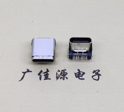 三角镇type c24p板上母头 typec接口数据CL=3.4,DIP+SMT端子DIP长脚